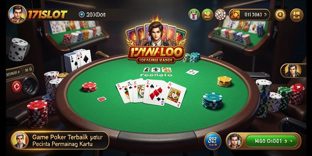 Tampilan menarik gameplay Poker di 171SLOT.